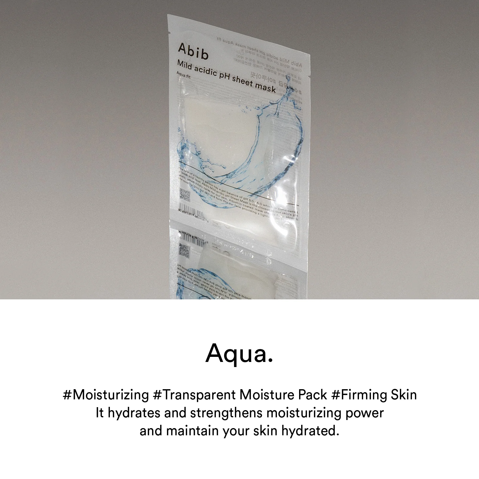 Mild acidic pH sheet mask Aqua fit(10 sheets) - Image 5