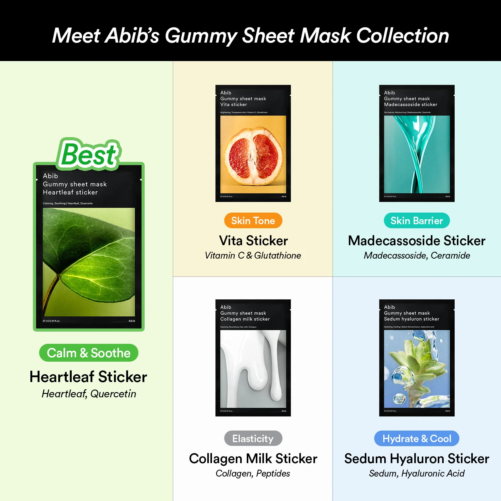 Gummy sheet mask Collagen milk sticker(10 sheets) - Image 15